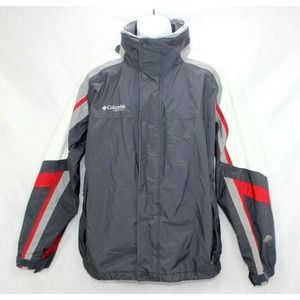 Columbia Men's Gray and Red Jacket